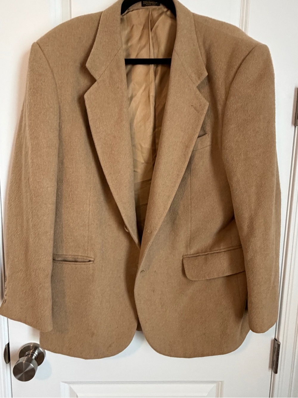 Bachrach Camel Tan Men's Wool-Blend Sport Coat